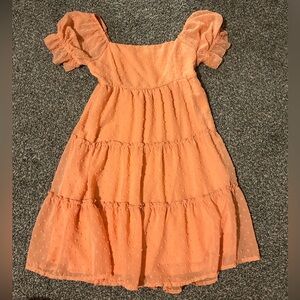 (5 for $25) Peach Summer Dress